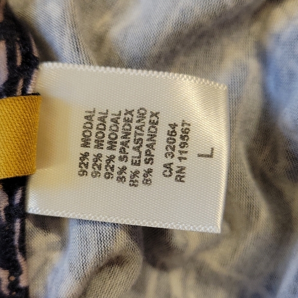 Rachel Pally Geometric Print Long Sleeve Soft Flowy tunic dress comfy  L - Picture 12 of 12